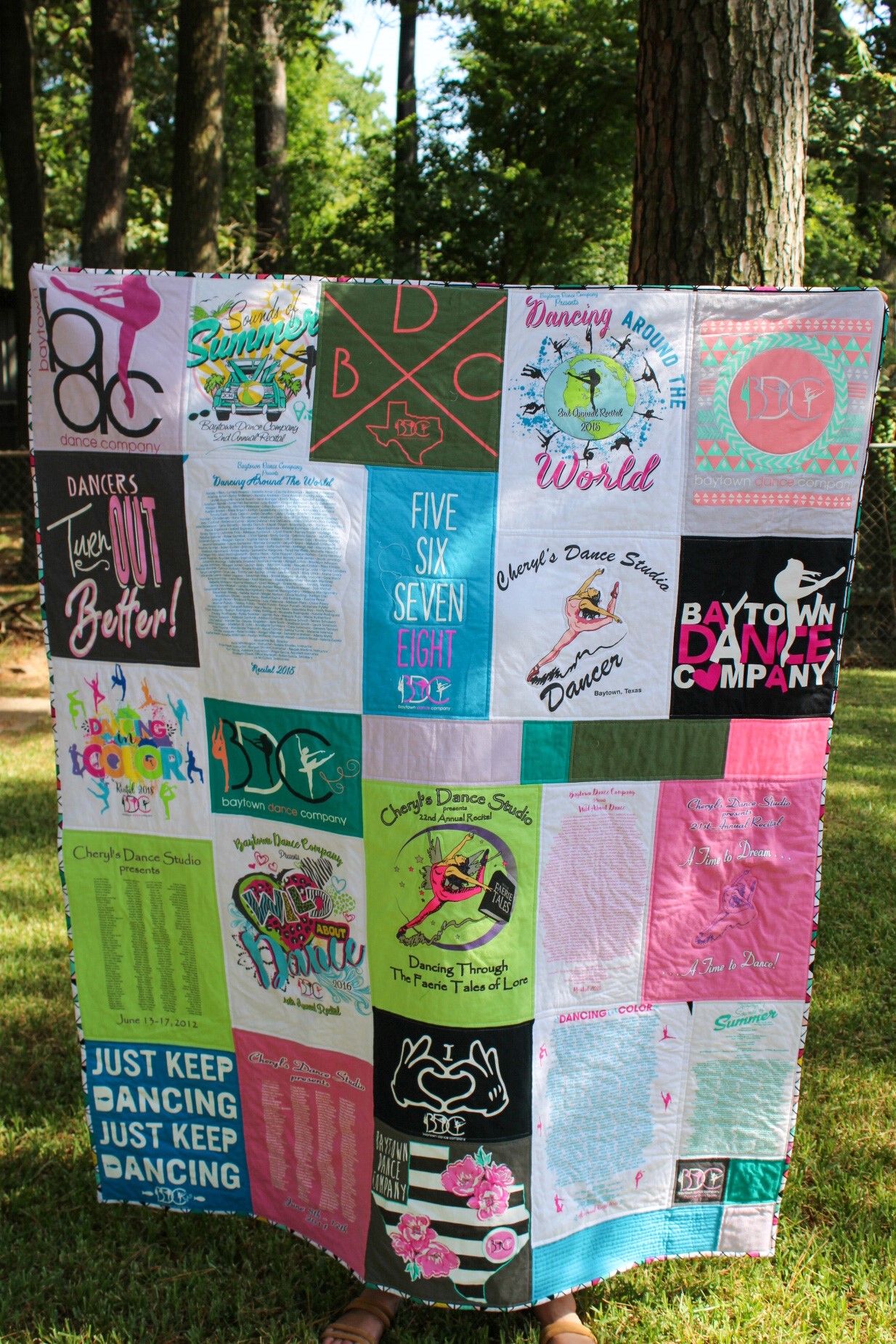 Download T Shirt Quilt 10 Years Of Dance